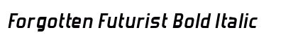 Forgotten Futurist Bold Italic Preview