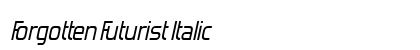 Forgotten Futurist Italic Preview