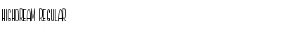 Highdream Regular Font