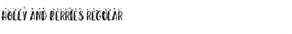 Download Holly And Berries Font Download Holly And Berries Font