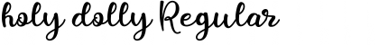holy dolly Font