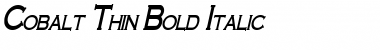 Cobalt Thin Font