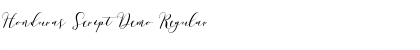 Honduras Script Demo Font