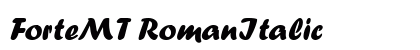 ForteMT RomanItalic preview