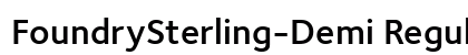 FoundrySterling-Demi Regular preview