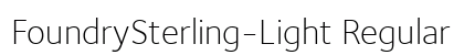 FoundrySterling-Light Regular preview