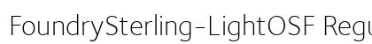 FoundrySterling-LightOSF Regular preview