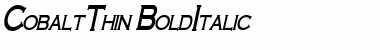 CobaltThin Font
