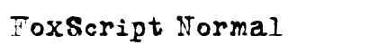 FoxScript Normal preview