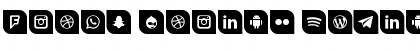 Icons Social Media 1 Regular Font