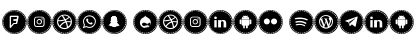 Icons Social Media 16 Font