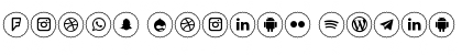 Icons Social Media 2 Regular Font