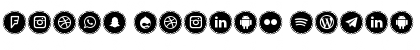 Icons Social Media 3 Regular Font