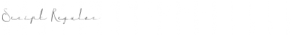 Script Regular Font