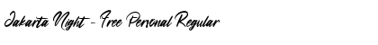 Jakarta Night - Free Personal Font