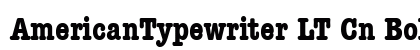 AmericanTypewriter LT Cn Bold preview