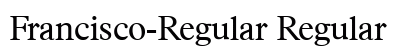 Francisco-Regular Regular preview