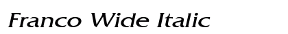 Franco Wide Italic preview