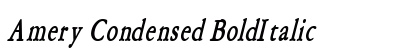 Amery Condensed BoldItalic