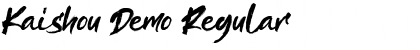 Download Kaishou Demo Font Download Kaishou Demo Font
