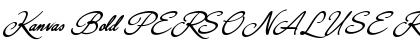 Download Kanvas Bold PERSONAL USE Font Download Kanvas Bold PERSONAL USE Font