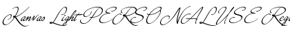 Download Kanvas Light PERSONAL USE Font Download Kanvas Light PERSONAL USE Font