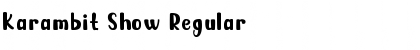 Karambit Show Font