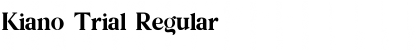 Download Kiano Trial Font Download Kiano Trial Font