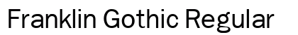 Franklin Gothic Regular