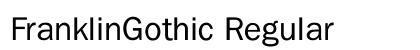 FranklinGothic Regular Preview