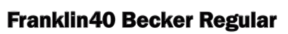 Franklin40 Becker Regular preview
