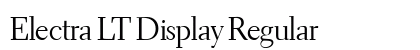 Electra LT Display Regular Preview