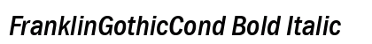 FranklinGothicCond Bold Italic Preview