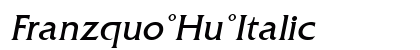 Franzquo Hu Italic preview