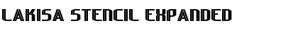 Lakisa Stencil Expanded Font