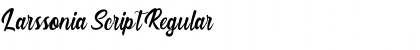 Larssonia Script Regular Font