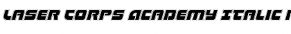 Download Laser Corps Academy Italic Font Download Laser Corps Academy Italic Font