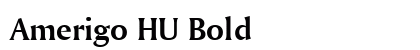 Amerigo HU Bold