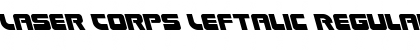 Download Laser Corps Leftalic Font Download Laser Corps Leftalic Font