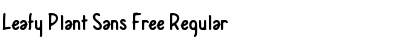 Leafy Plant Sans Free Font