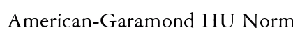 American-Garamond HU Normal