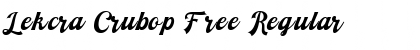 Lekcra Crubop Free Regular Font