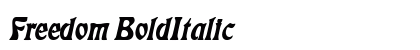 Freedom BoldItalic preview