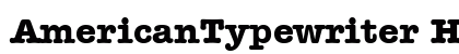 AmericanTypewriter HU Bold