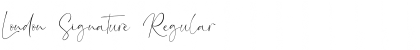 London Signature Font