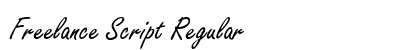 Freelance Script Regular preview