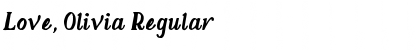 Love, Olivia Font
