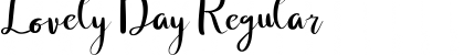 Lovely Day Font