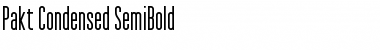 Pakt Condensed SemiBold Font
