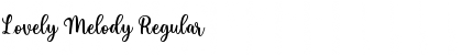 Lovely Melody Font
